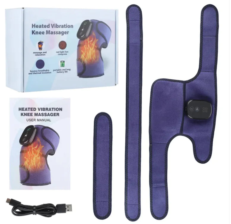 🔥: Heating Massage Knee Pads - Therapeutic Heat & Vibration Therapy