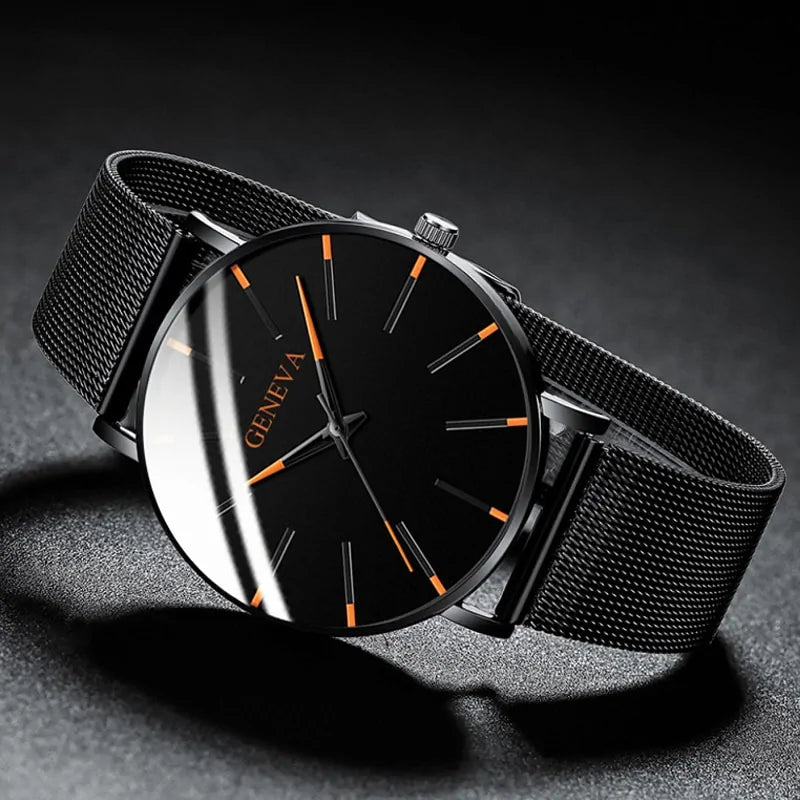 ⌚: Ultra Thin Quartz Watches For Men - Premium Minimalist Timepiece