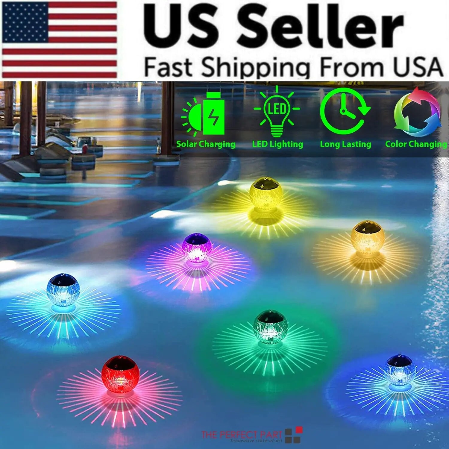 💡: Solar LED Floating Pool Light - RGB Color Changing Garden Pond Lamp