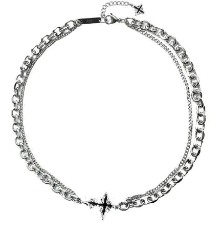 ✝️: Men's Cross Bracelet & Necklace Set - Titanium Steel Jewelry Collection