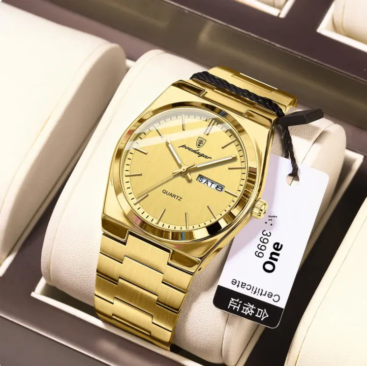 ⌚: Men's Ultra-Thin Luminous Waterproof Quartz Watch - Premium Slim Design