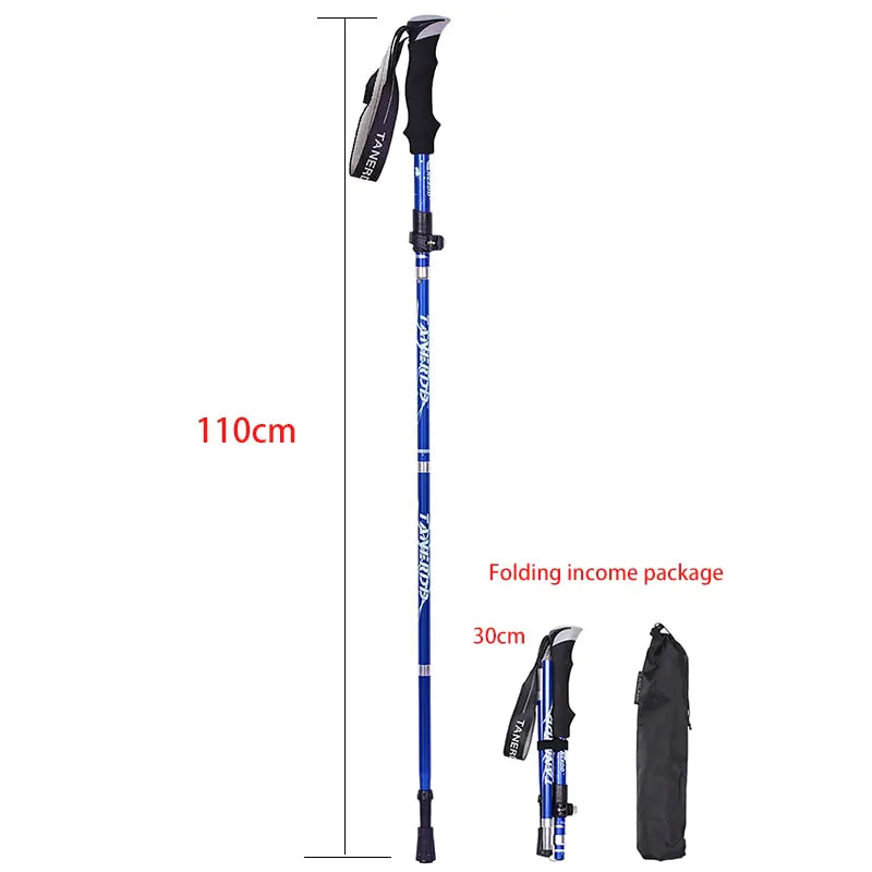 🥾: Outdoor Folding Trekking Pole - Portable Camping Walking Hiking Stick