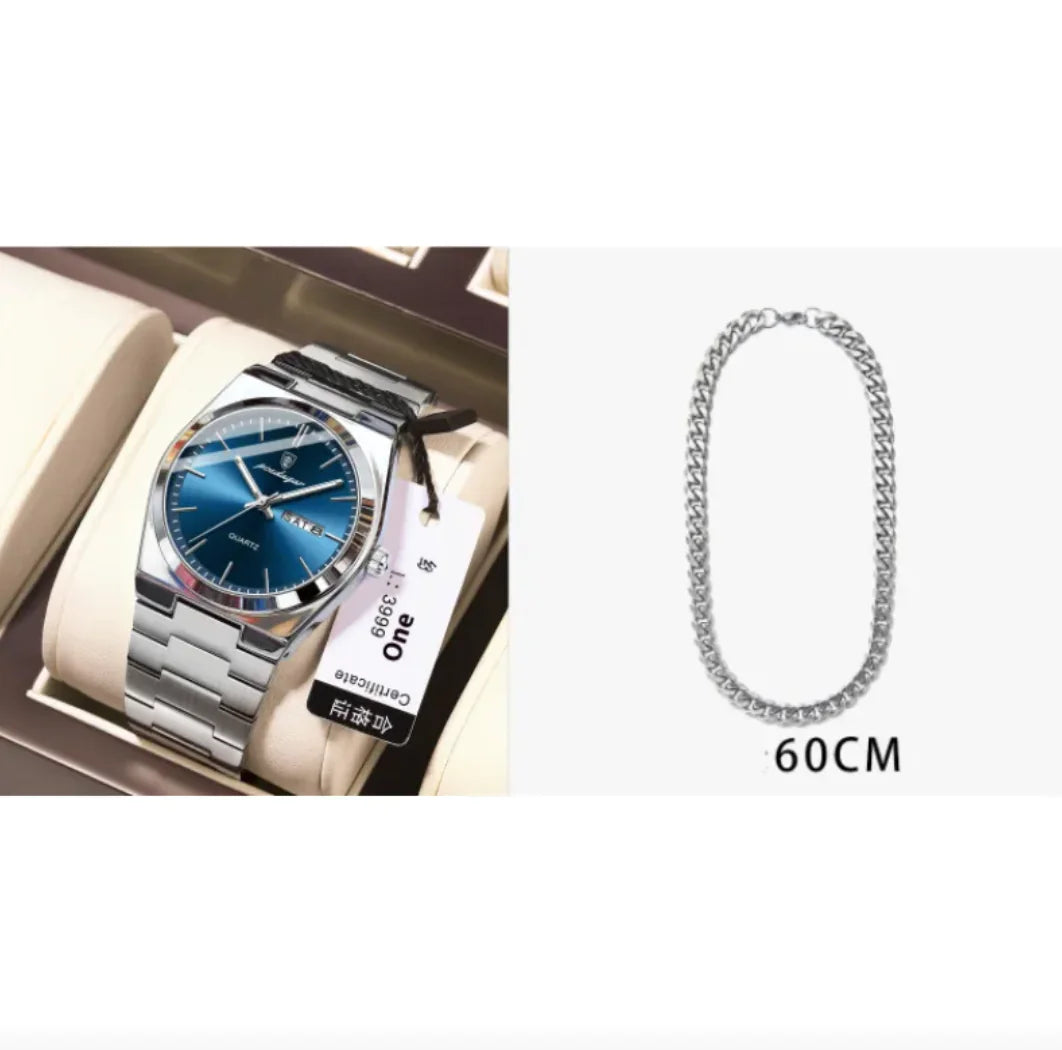 ⌚: Ultra-Thin Waterproof Men's Quartz Watch - 5mm Slim Profile 50M Resistant