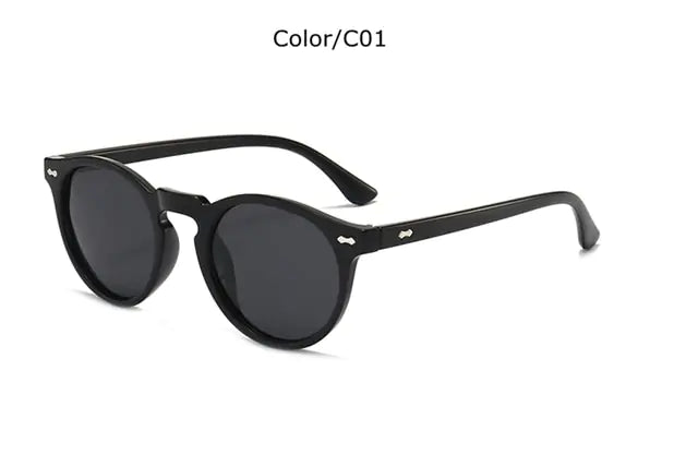 🕶️: Designer Polarized Round Lens Sunglasses - Effortless Chic Style
