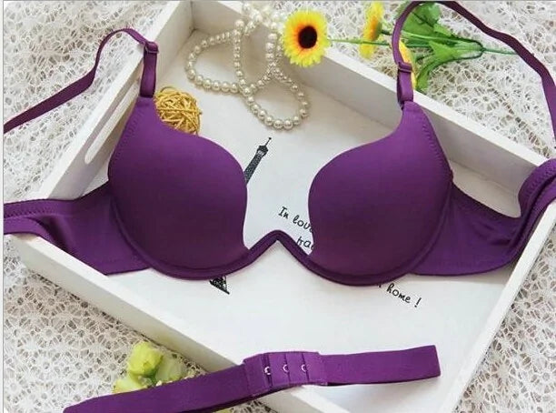 🌸: Japanese Style Deep V Push-Up Bra - Elegant Lift & Support