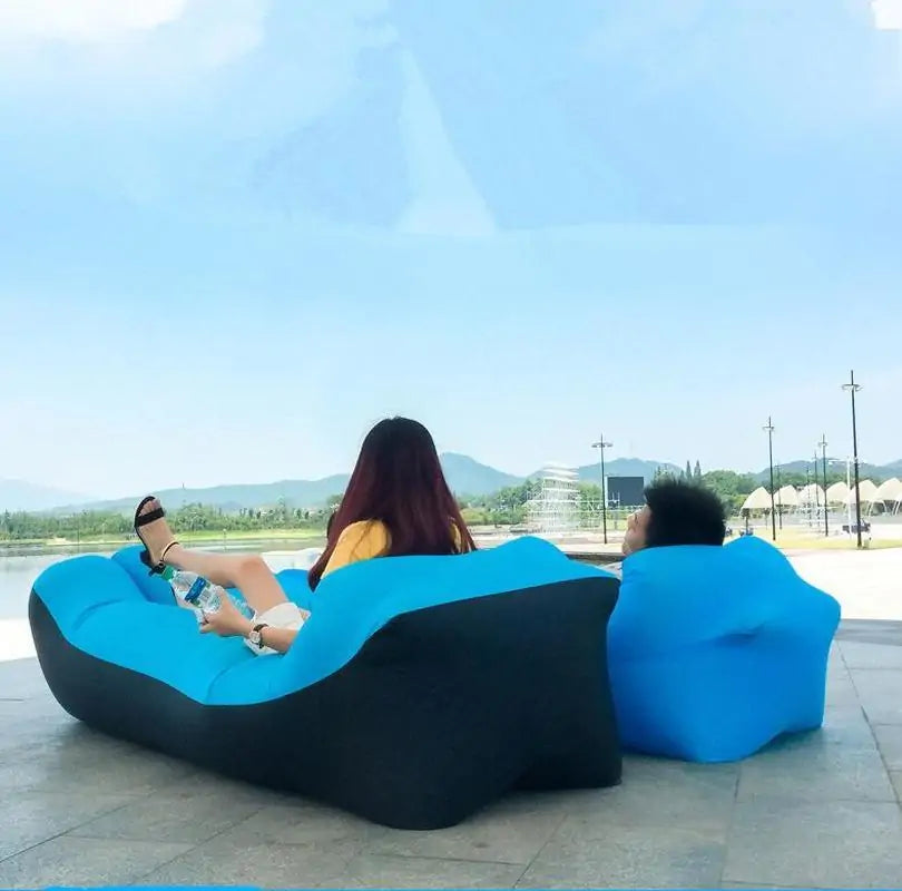 🏖️: Beach Lounge Inflatable Bag - Portable Comfort for Outdoor Relaxation