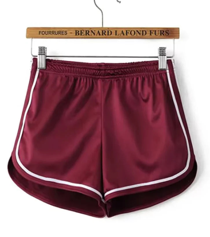 🩳: Silk Beach Shorts - Women's Slim Fit with White Edge Design