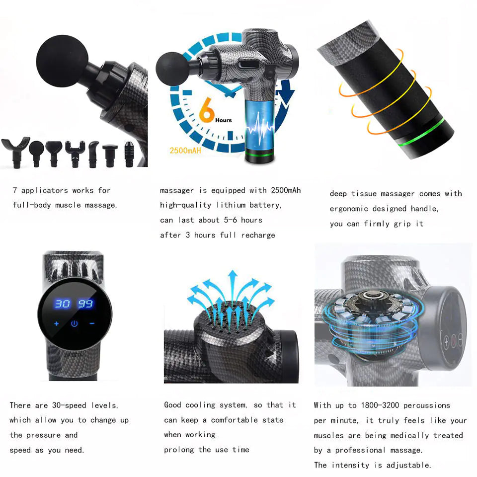 💪: Electric Muscle Gun Massager - Premium Therapeutic Recovery Tool