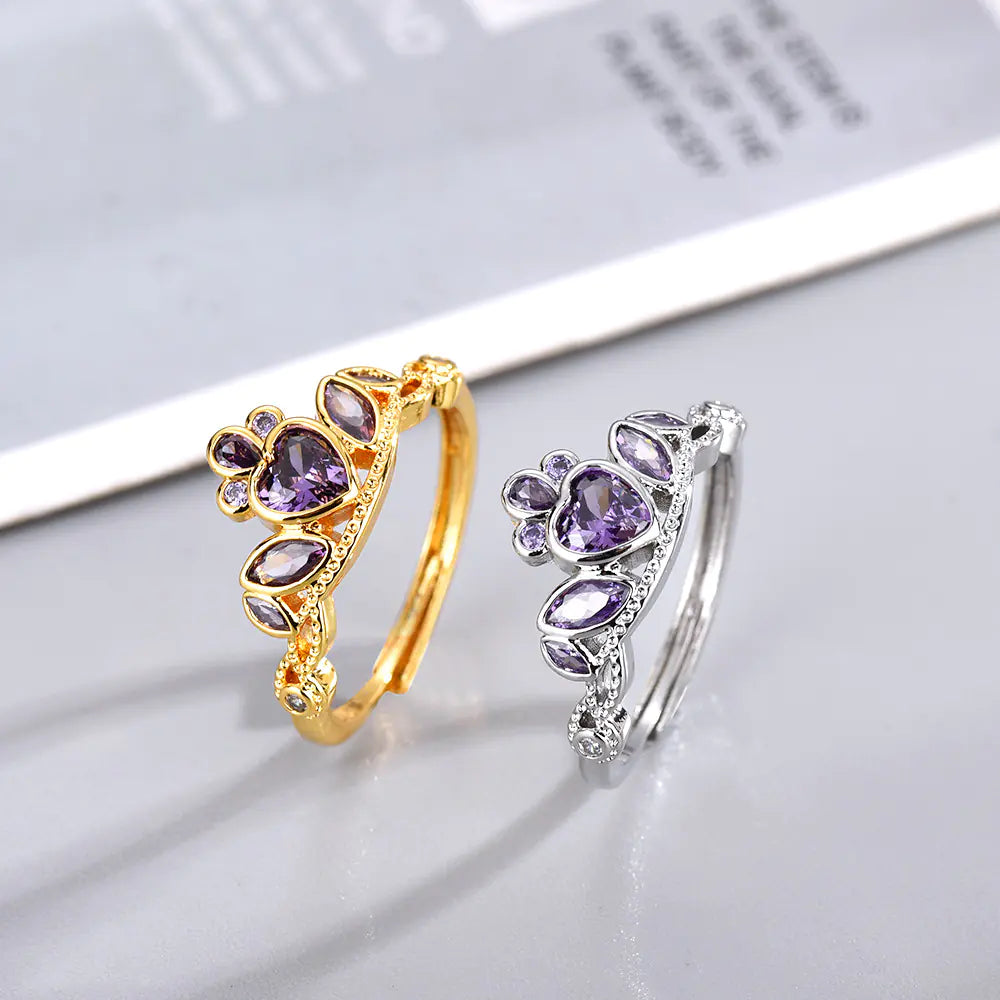 💎: Love Princess Zircon Wind Ring - Romantic Fairy Tale Jewelry