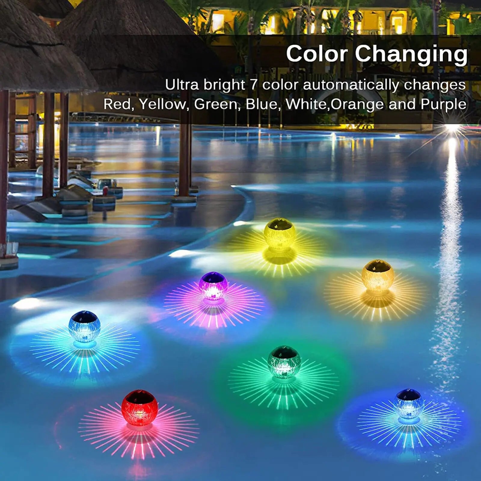 💡: Solar LED Floating Pool Light - RGB Color Changing Garden Pond Lamp