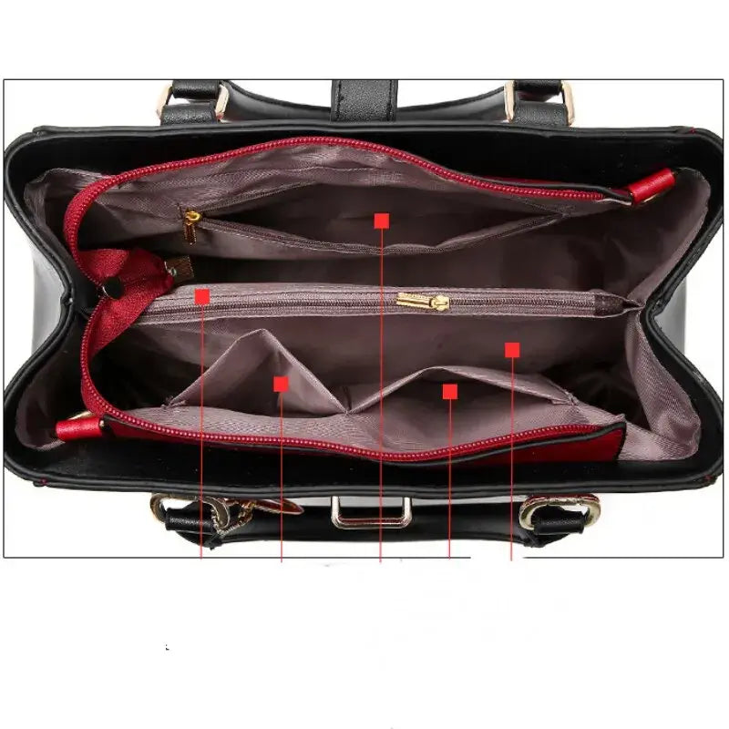 👜: Women's Contrast Simple One Shoulder Handbag