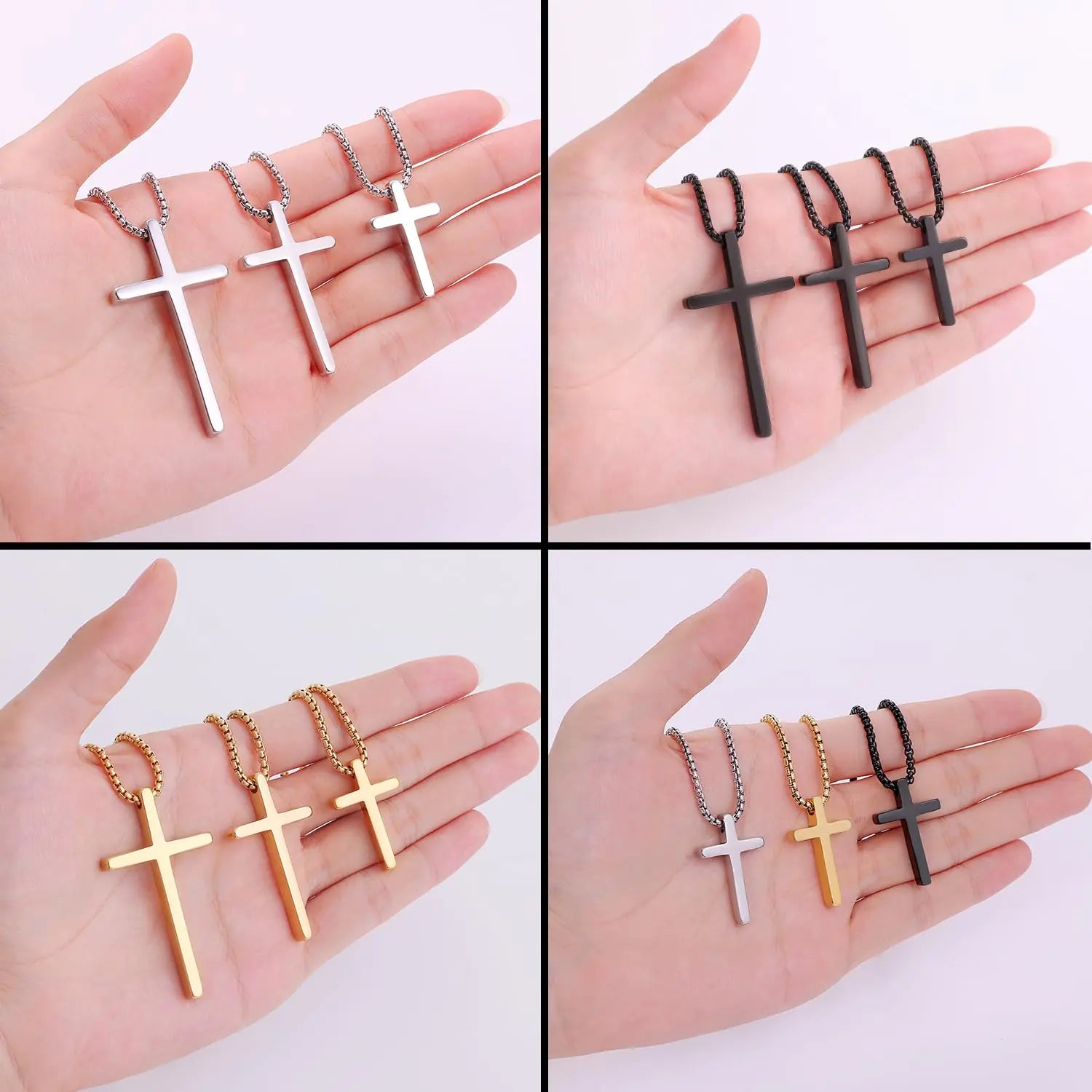 ✝️: Fiusem Cross Necklace for Men