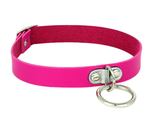 🖤: PU Leather Gothic Choker with Chain - Edgy Fashion Statement