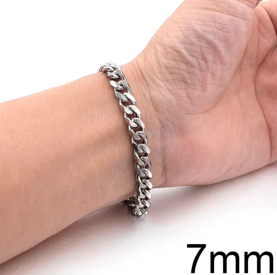 🔗: Men's Titanium Steel Cuban Link Bracelet