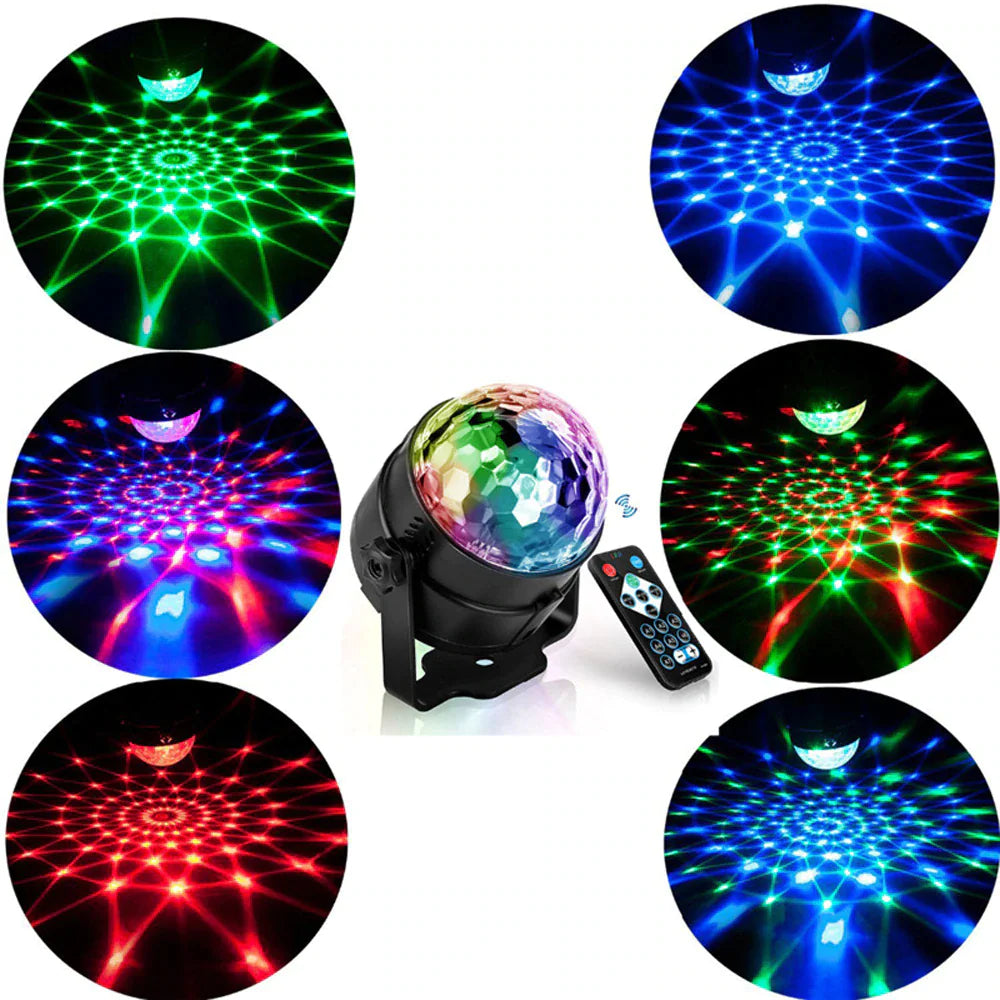 🕺: Disco Party Lights Strobe LED DJ Ball - Sound Activated Dance Lamp