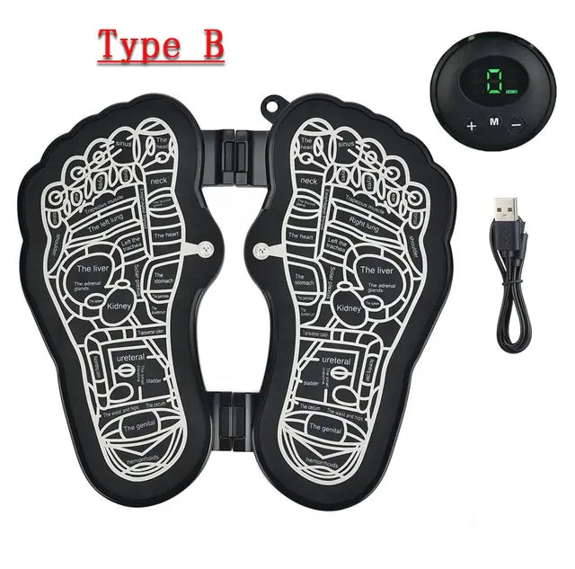 🦶: Electric Foot Massager Pad - Therapeutic Muscle Stimulation Device