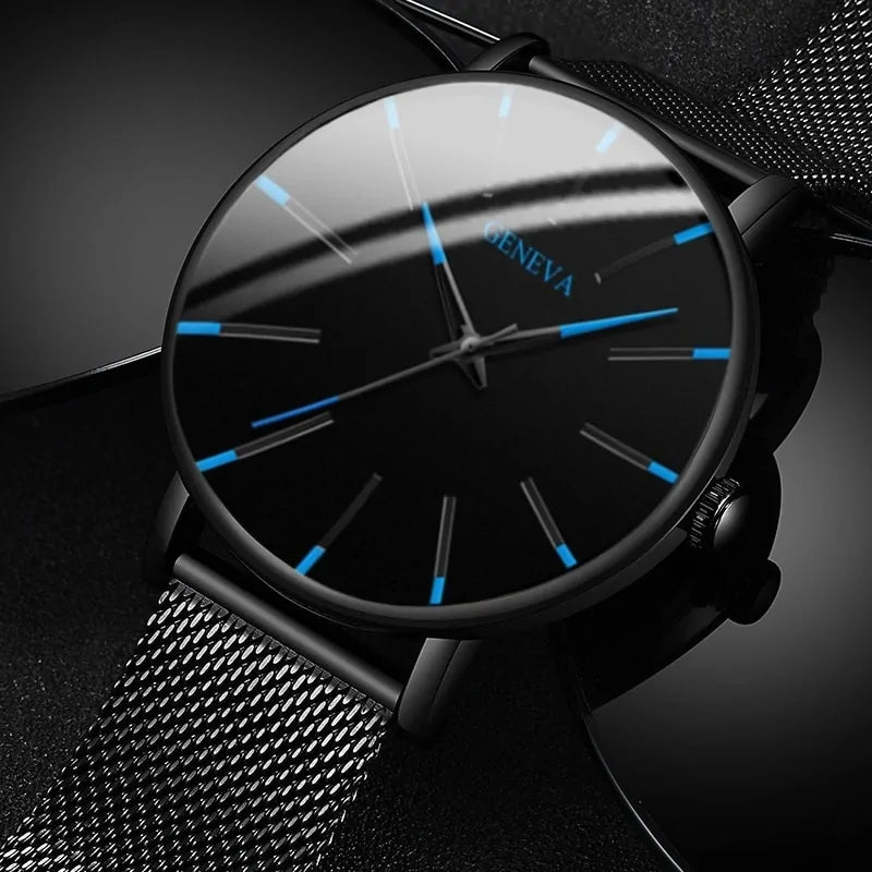 ⌚: Ultra Thin Quartz Watches For Men - Premium Minimalist Timepiece