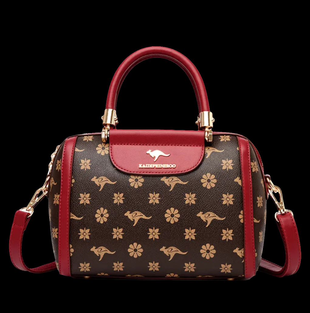 👜: Printed Fashion Shoulder Bag - Eye-Catching European Retro Style