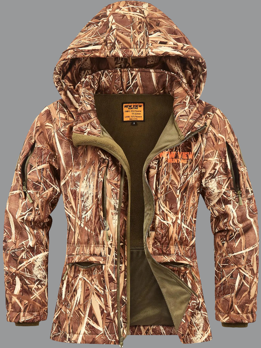 🏹: NEW VIEW Women's Hunting Jacket - Ultra-Quiet Water Resistant Camo