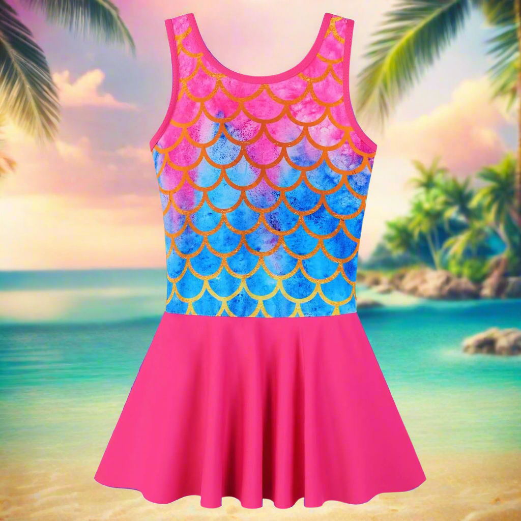 🌺: BAOHULU Toddler Girls Floral Swimsuit - One Piece Dress Swimwear Ages 3-8