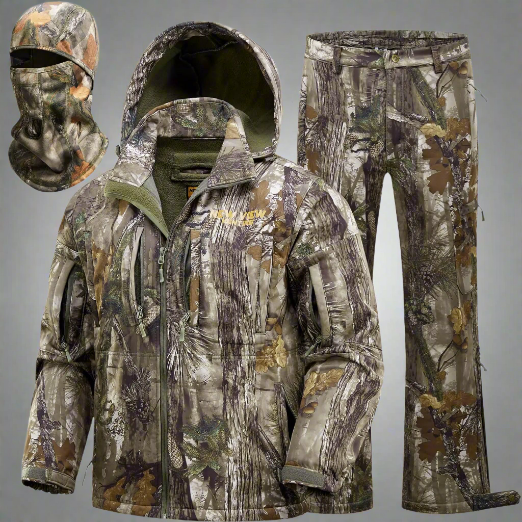 🏹: NEW VIEW Winter Hunting Clothes - Fleece Lined Camo Jacket & Pants