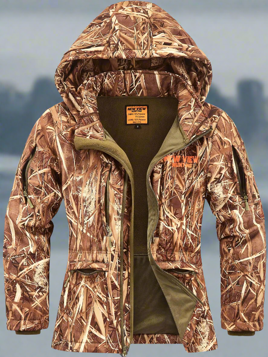 🏹: NEW VIEW Women's Hunting Jacket - Ultra-Quiet Water Resistant Camo