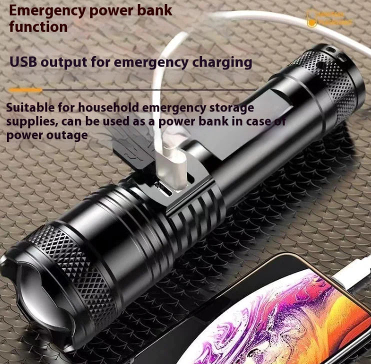 🔦: Portable Rechargeable Searchlight - 2200LM High-Power LED with 500M Range