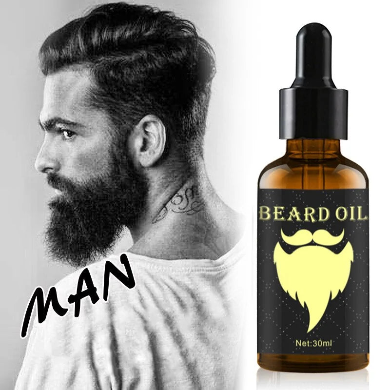 🧔: Beard Hair Essential Oil - Premium Nourishing Treatment