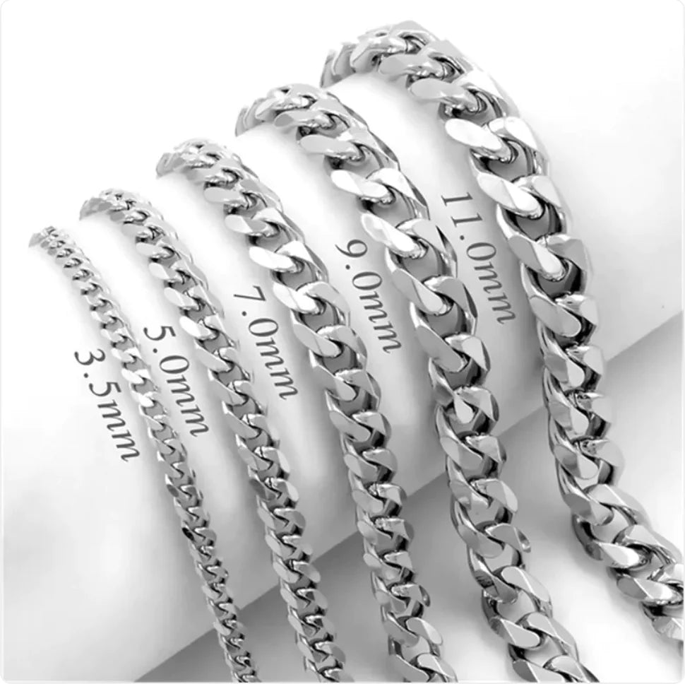 🔶: Men's Trendy Six-Sided Cuban Titanium Steel Necklace