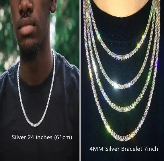 💎: Iced Out Bracelet Necklace