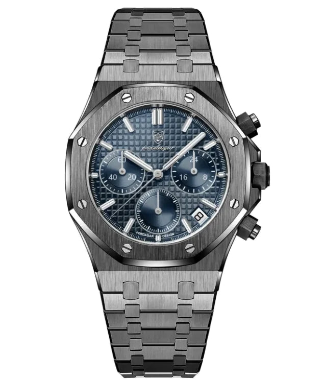 ⌚: Quartz Men's Watch - Classic Metal Construction Timepiece