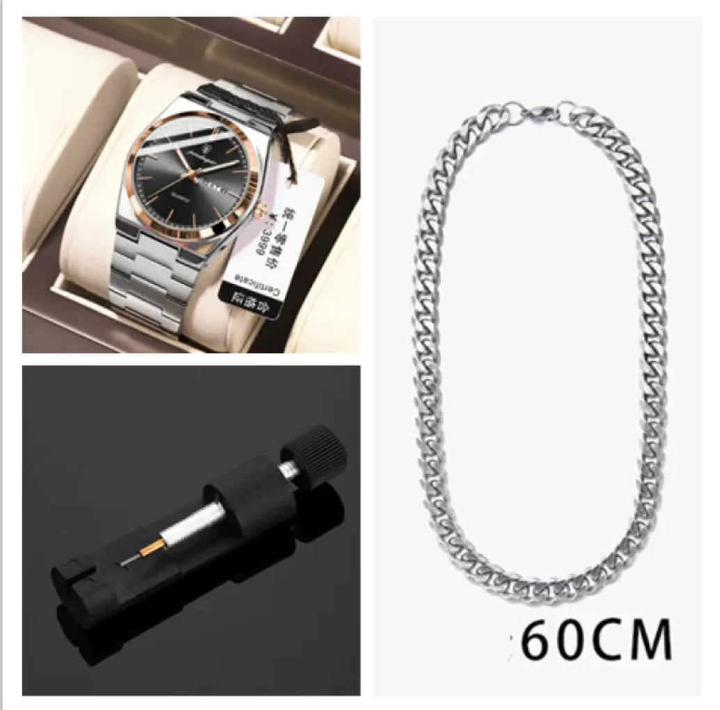 ⌚: Ultra-Thin Waterproof Men's Quartz Watch - 5mm Slim Profile 50M Resistant