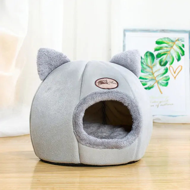 🏠: Pet Nest with Inside Cushion - Cozy Cave-Style Comfort