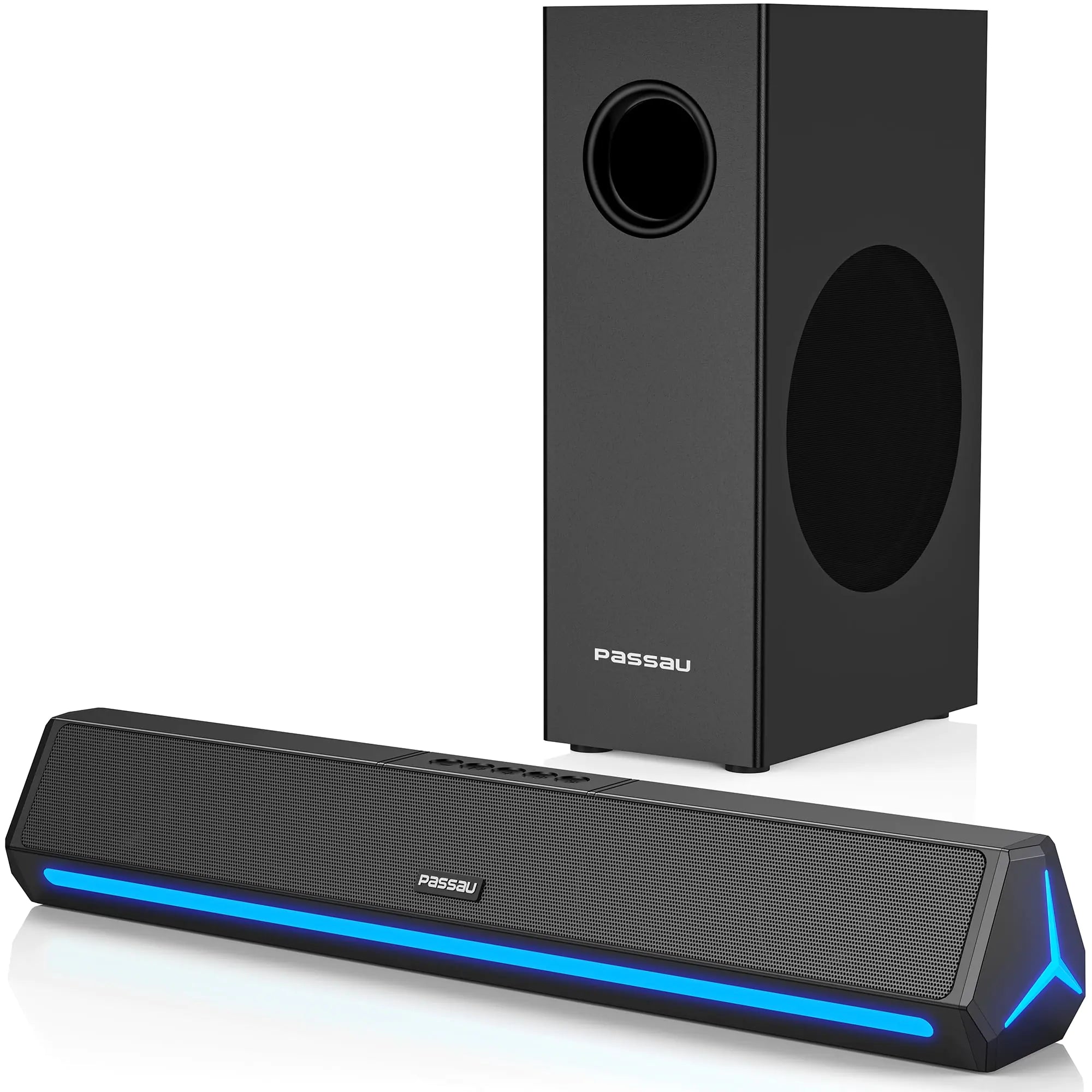 🔊: Passau 2.1ch HiFi TV Soundbar - Deep Bass Bluetooth HDMI ARC Sound Bar