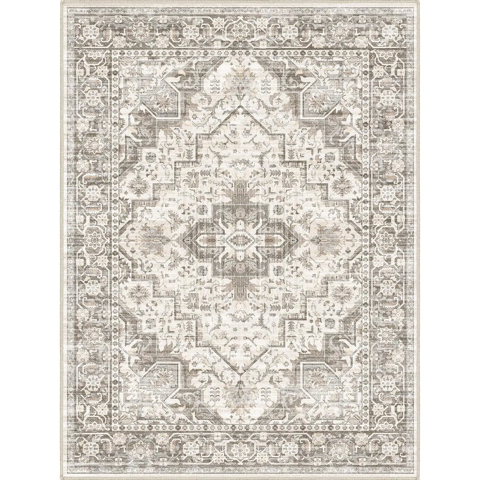 🏠: SONGLET Large 9x12 Washable Area Rug - Non-Slip Living Room Carpet