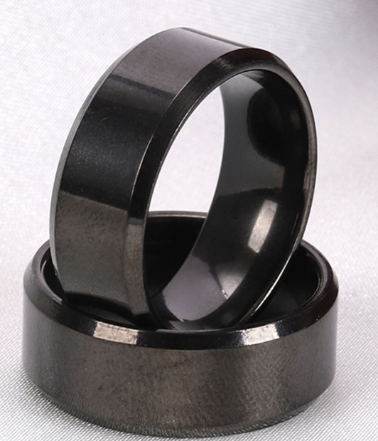 💍: Men's Titanium Steel Ring - 8mm European & American Style