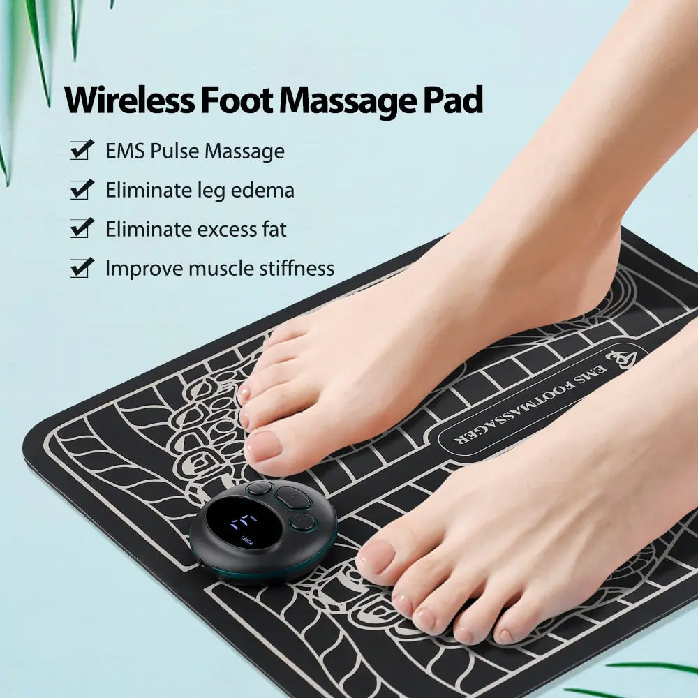 🦶: Electric Foot Massager Pad - Therapeutic Muscle Stimulation Device
