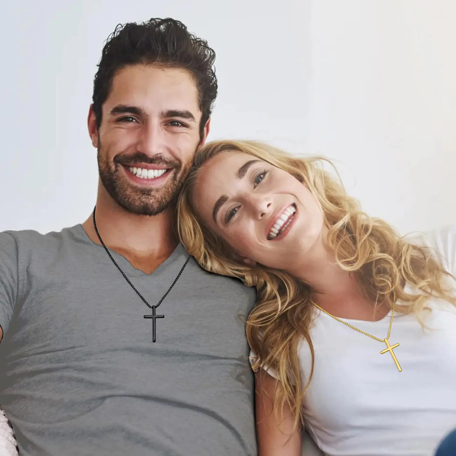 ✝️: Fiusem Cross Necklace for Men