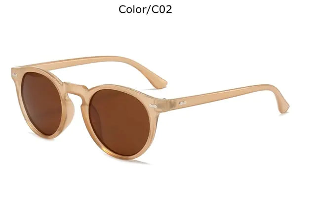 🕶️: Designer Polarized Round Lens Sunglasses - Effortless Chic Style