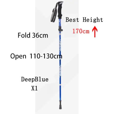 🥾: Outdoor Folding Trekking Pole - Portable Camping Walking Hiking Stick