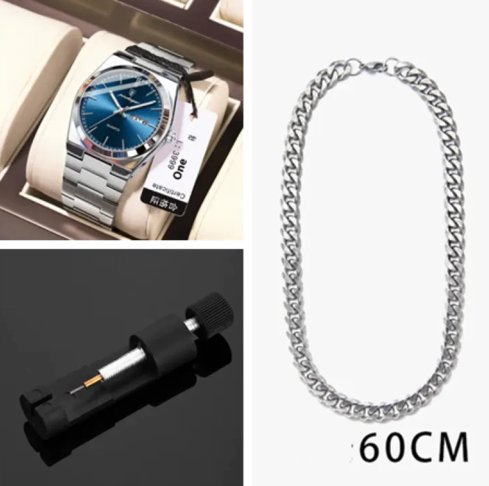 ⌚: Ultra-Thin Waterproof Men's Quartz Watch - 5mm Slim Profile 50M Resistant