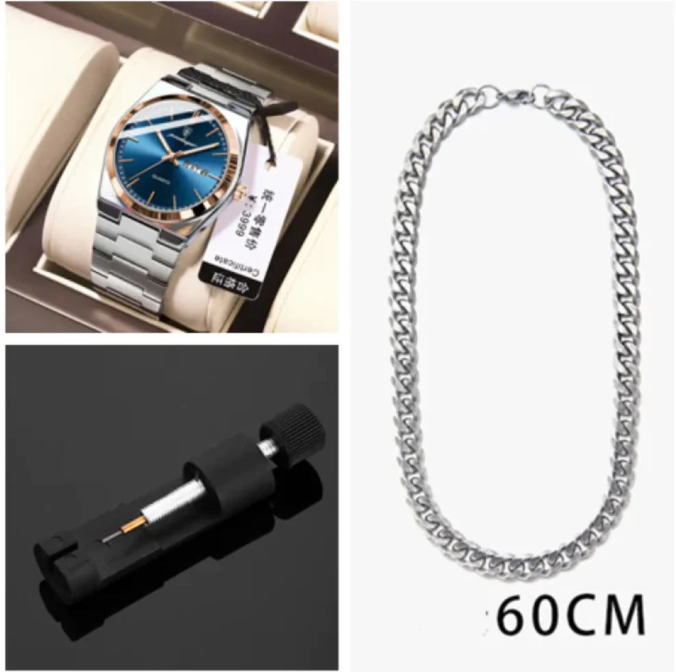 ⌚: Ultra-Thin Waterproof Men's Quartz Watch - 5mm Slim Profile 50M Resistant