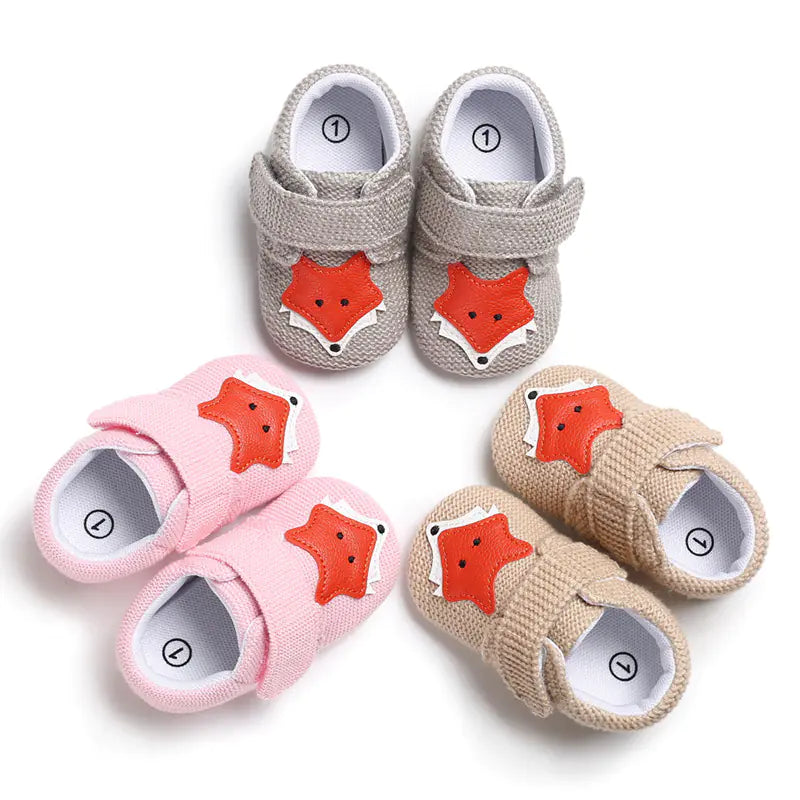 👶: Soft Sole Cartoon Baby Shoes for 0-1 Year Olds