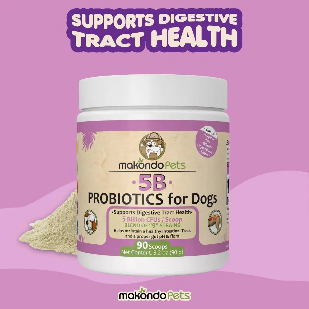 🦠: Dog Probiotics Extra Strength - 9 Species 5 Billion CFU Pet Supplement