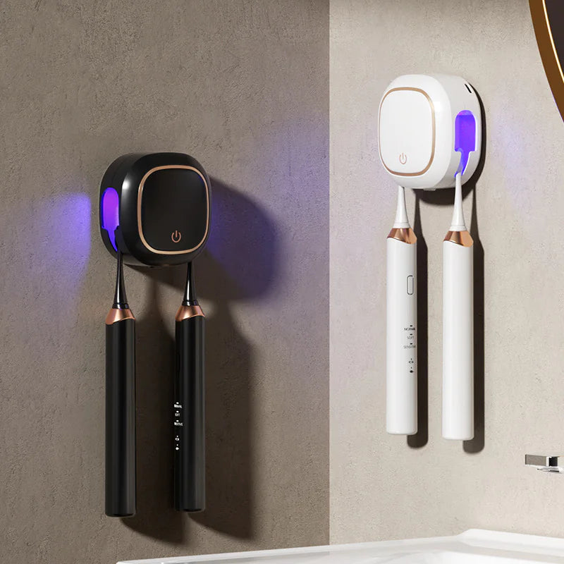 🦷: Wall-Mounted Electric Toothbrush Holder - Space-Saving Bathroom Organizer