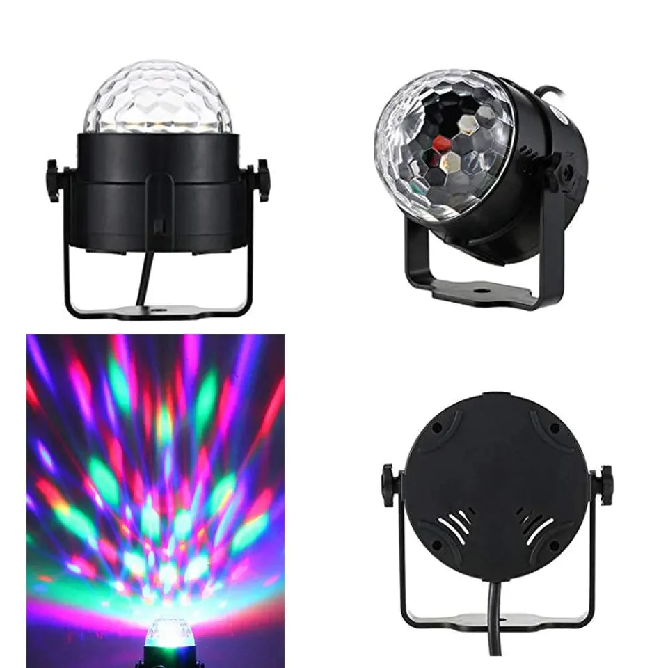 🕺: Disco Party Lights Strobe LED DJ Ball - Sound Activated Dance Lamp
