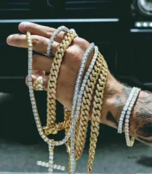 💎: Iced Out Bracelet Necklace