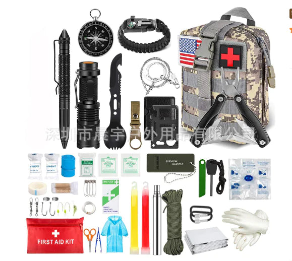 🎯: 216-Piece Professional Survival Kit - Complete Emergency Gear with MOLLE Tactical Pouch