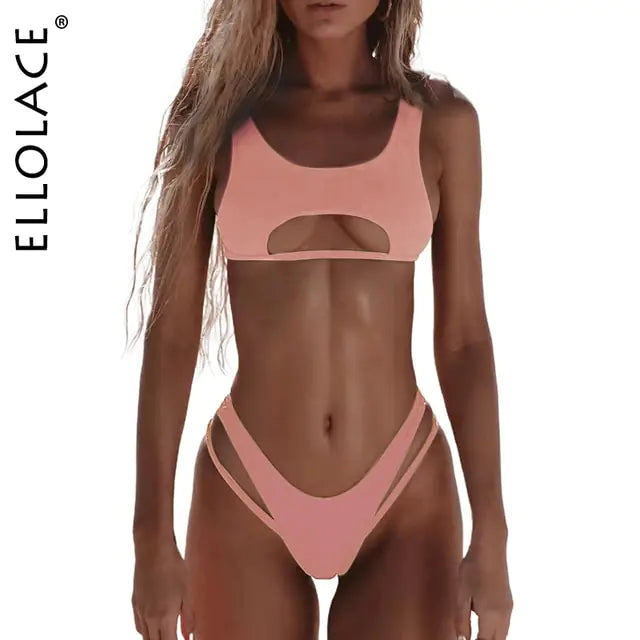 🔥: Hollow Out Micro Bikini - Stylish Cut-Out Two-Piece