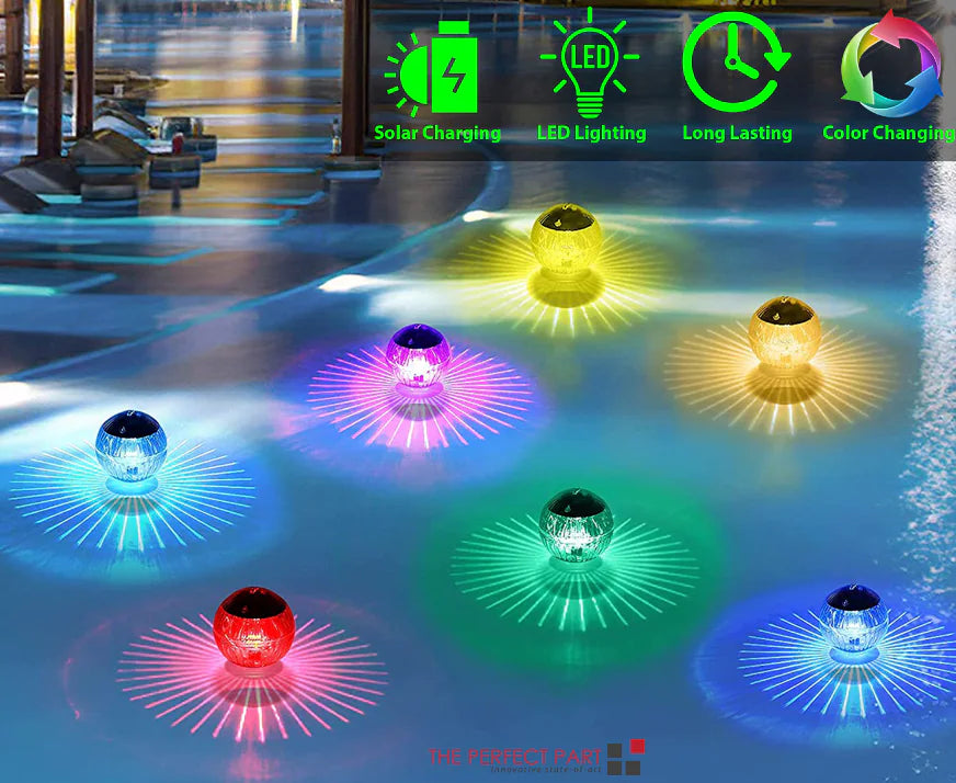 💡: Solar LED Floating Pool Light - RGB Color Changing Garden Pond Lamp